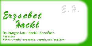 erzsebet hackl business card