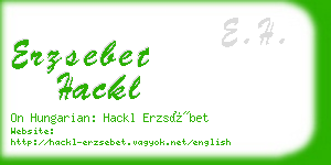 erzsebet hackl business card